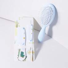 3pcs Cute Cartoon Hair Comb Set, Cushion Brush, Fine Tooth Comb, Tail Comb, Suitable For All Hair Types, Holiday, Birthday, Gift. - A - View 7