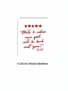 1pc Frameless Funny Christmas Kitchen Chef Wall Art Canvas Poster Print Winter Party Decor For Kitchen Living Room Bedroom Dorm Back To School Gift - Frameless - View 13