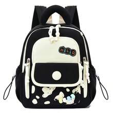 New Fashionable And Versatile Cute Cartoon Contrasting Large Capacity Backpack, Unisex Casual And Lightweight College Style Backpack - Multicolor - View 16