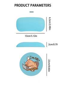 Cute Cat Pattern Mouse Pad With Wrist Rest, Round Office Gaming Desk Mat, Keyboard Wrist Rest, High-Definition Printing, EVA Material, Comfortable Wrist Support, Skin-Friendly Desk Pad, Desktop Protector, Work Gift, Suitable For Gaming And Office, Compatible With PC/Laptop/Wireless Mouse, Holiday Gift, Party Gift, Promotion Gift - Multicolor - View 11