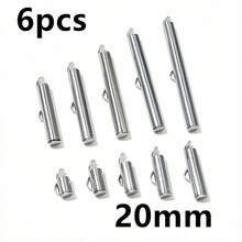 6pcs Stainless Steel Crimp End Caps Slider Clasps Buckles Tubes Connector Findings For Beading Ball Chains DIY Jewelry Making - Bead Chain Buckles - View 17