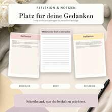 Spiral Notebooks In German For Guided Self Reflection With SMART Goal Pages, Priority Matrix Templates, Problem Solving Prompts, Personal Progress Tracking, Structured Check-Ins And Lined Writing Sections - A5 - View 6
