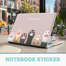 Art Style Vinyl Laptop Sticker Set, 3 Pieces Per Set, Includes 1 LCD Screen Back Sticker & 2 Touchpad Side Stickers, Premium PVC Material, Scratch Resistant, Removable Without Residue Laptop Decorative Film - View 3