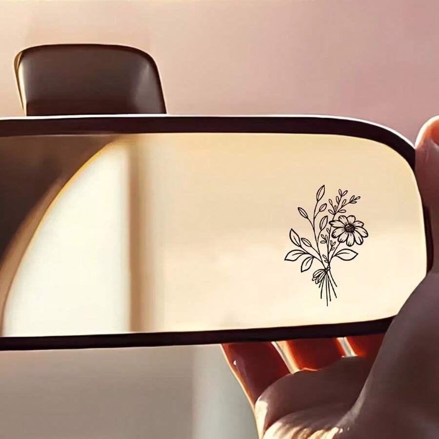 Adesivos Florais Simples para Carro, Designs de Pequenas Margaridas ...
