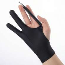 1pc/1pair(2pcs) Artist Painting Gloves - Breathable Fabric, 3-Layer Protection, 2-Finger Design, Suitable For Sketching, Oil Painting And Digital Art, Ambidextrous, Stain-Resistant, Wear-Resistant, Sweat-Resistant - Drawing Glove - View 1