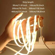 LQHZMYY COB LED Strip Light, 5V Low Voltage USB Powered, Compatible With Power Bank, Laptop, USB Power Adapter. Equipped With 501 On/Off Switch, No Need To Repeatedly Plug And Unplug, Control Light Switch Anytime. Suitable For Daily Lighting, Home Decor, Bedroom Vanity, TV Backlight, Halloween And Other Holiday Decorations - LED Strip - View 5