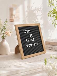 1pc Message Board Design Decoration Craft, DIY Plastic Letter Message Board, For Home Decor Best Gifts Birthday Graduation - Multicolor - View 1