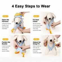 1PC New Pet Dog Backpack Harness, Exquisite Small Backpack Design, Convenient Storage For Small Items, Reflective Strip Design For Night Safety, Comfortable Soft Fabric, Breathable And Non-Stuffy, Adjustable Size Fits Most Dogs, Durable Polyester Material, Suitable For Small And Medium Dogs, Perfect For Daily Outings, Outdoor Hiking, Camping And Picnics - Blue - View 9