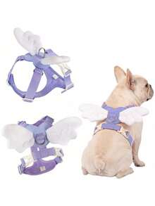 PETSIN Small And Medium Dog Angel Wing Harness, Heart-Shaped Breathable Easy-To-Wear Outdoor Walking Pet Harness For Cute Dogs - Multicolor - View 8