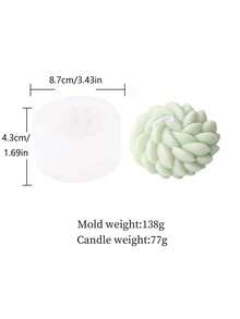 Succulent Ball Aromatherapy Mold, INS Style Home Decor Desktop Ornament, Gypsum Fragrance Candle Handmade DIY Shaping Mold - Succulent Flowers - View 3