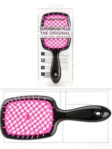 1-Pack Microfiber Bristle Comb, Bristle Absorbent Quick-Drying Hairbrush, Absorbent Care Styling Tool, Suitable For Wet Hair Salon - Multicolor - View 8