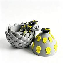 3D Printed Dragon Egg Set Collectible Figure Stress Relief Toy Desktop Decor Ornament Holiday Gift - Multicolor - View 6