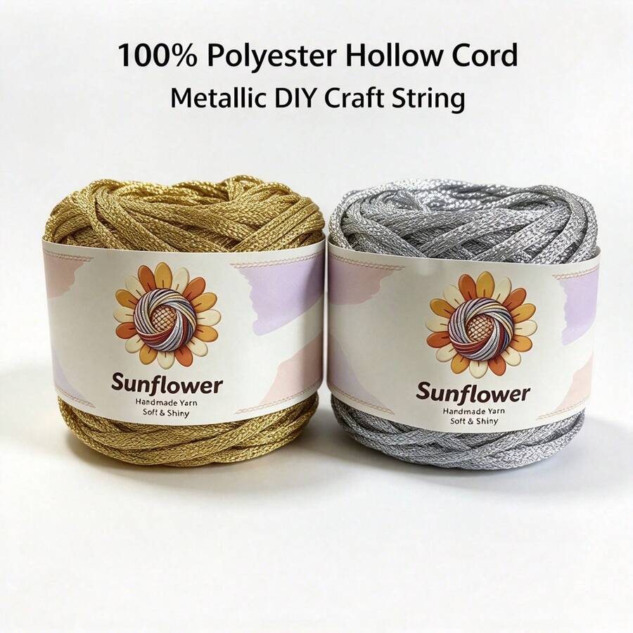 30m Hand-Knitted Thread, Suitable For DIY Handmade Crochet Bag Thread, Gift Packaging And Christmas Decoration Accessories, Crochet, Lace And Home Decor - Handicrafts And Holiday Projects, Home Decor Can Be Used For Christmas Decoration Making - Multicolor - View 1