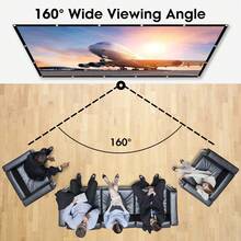 60/72/84/100/120/150 Inch Projector Screen, 16:9 HD Foldable Portable Projector Screen, Supports Double-Sided Projection, Wrinkle-Resistant Washable Fabric, Suitable For Camping/Outdoor/Party/Gaming/Home Theater. Fabric Is Not Thick - View 4