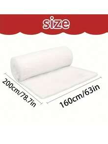 1pc Imitation Silk Filling Filter Snow Washable High Elastic Down Composite Lining Clothing Quilt Quilt Core Home Textile Use Silk Soft Clothing Home Textile Filling Flat Washable Polyester Imitation Silk - A - View 11