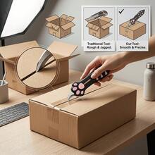 2pcs/Set Multifunctional Pocket Knife And Pouch, Cute Cat Paw Retractable Curved Blade Non-Slip Handle Mini Portable Box Opener With Lanyard Hole, Home Daily Express Parcel Craft Cutting Portable Tool, Suitable For Students, Office Workers, Cute Gift Lovers - Pocket Knife - View 5