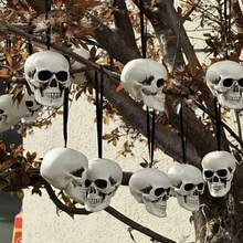 5pcs Halloween Skull Mini Skulls, Halloween Party Decoration Props, Desktop Decor - Multicolor - View 7