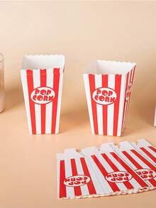 48/24/12/1pc Mini Popcorn Boxes, Suitable For Movie Theater, Carnival, Christmas Party And Birthday Party - Multicolor - View 5