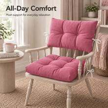 1 Pc-2pcs Premium Versatile Seat Cushion – Multipurpose Pad For Dining Chairs, Floor Seating, And Armchairs - Hot Pink - View 2