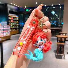 Hasbro Adorable Mermaid Figure Keychain, Colorful Mermaid Key Ring With Printed Strap, Backpack Handbag Decor Charm Gift - One Size - View 9