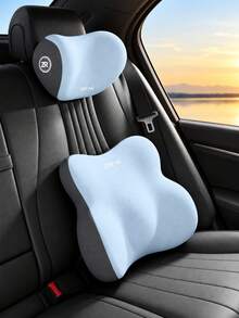 Car Lumbar Support Pillow And Headrest Cushion Set, Ergonomic Waist Back Support With Neck Pillow, Adjustable Car Seat Cushion, Suitable For Driving, Travel, Driver Seat, Passenger Seat And Car Interior - Multicolor - View 17