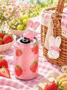 1pc Rabbit-Shaped Can Opener Keychain – Portable Beverage Can Tab Opener With Key Ring; Suitable For Attaching To Bags Or Keys, Or For Outdoor Use - View 3