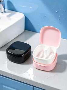 Retainer Storage Box, Portable Orthodontic Brace Case, Waterproof Mouthguard Storage Box, Ventilated Retainer Case, Lightweight Mouthguard Holder - Multicolor - View 5