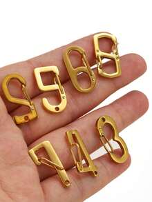 1 Pc Stainless Steel Digital Clasp, Spring Clasp For Necklaces And Bracelets-DIY Jewelry Making Supplies - Connector - View 3