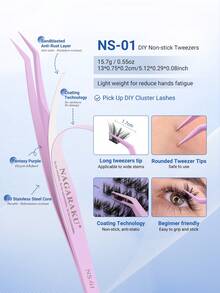 110 Clusters NAGARAKU Fish Tail Fairy Manga Style Cluster False Eyelashes, Includes Tweezers, Long-Lasting Waterproof, DIY Beginner Friendly, Natural Anime Style Eyelash Extensions - View 6