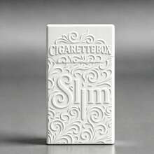 1pc Hot-Selling Embossed Cigarette Case For Men, Women's Slim 20-Cigarette Plastic Box, High-End Moisture-Proof Sealed Personalized Cigarette Box - Multicolor - View 5