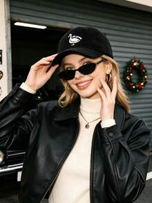 1pc Baseball Cap With SILLY GOOSE Print,Classic Snapback Hat, Lightweight Breathable Sun Protection Hat, Suitable For Daily Commute, Street And Casual - Multicolor - View 4