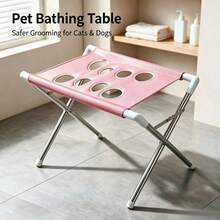 Ayunan Gantung untuk Perawatan Hewan Peliharaan, Rak Mandi Kucing & Anjing Lipat, Penutup Jaring Cepat Kering untuk Memotong Kuku, Cocok untuk Hewan Peliharaan Kecil dan Sedang - Satu-Ukuran - View 6