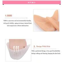 2 Pairs High Heel Toe Protectors, Toe Pads, Gel Toe Sleeves, Reusable Women's Toe Covers, Breathable Forefoot Metatarsal Gel Ballet Sock Pads, Foot Pain Relief Blister Prevention, Essential For Dance And Sports - Multicolor - View 6