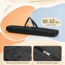 Adjustable Telescopic Banner Stand   Retractable Backdrop With Carrying Bag For Events And Photography On-Site - 1 - View 3