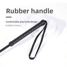 1pc PU Leather Riding Crop, Soft Riding Crop, Stage Prop With Non-Slip Braided Handle And Wrist Strap, Equestrian Training Aid For Horse Riding - Multicolor - View 1