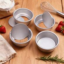 1pc/4pcs/6pcs 4-Inch Mini Round Aluminum Cake Molds, Removable Bottom, Easy Release & Scratch-Resistant Surface - Ideal For Wedding, Holiday And Home Baking, Christmas And Valentine's Day Baking Molds - Silver - View 14