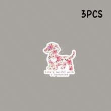 Life Is Better With A Dachshund Floral Dog Art Sticker - Vinyl Stickers That Can Be Applied To Car Bumpers, Windows, Laptops, Phone Cases, Helmets, And Refrigerators - one-size - View 10