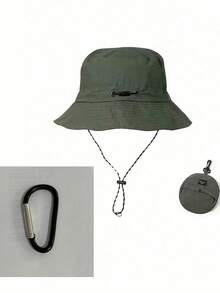 Foldable Bucket Hat, Wide Brim Sun Protection Hat, Portable Outdoor Bucket Hat, Suitable For Travel, Hiking, Beach - Multicolor - View 16