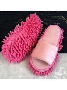 Chenille Floor Cleaning Slippers, Soft And Comfortable, Clean Floors, Noise Reduction, Home Slippers, Women's Shoes - Multicolor - View 11