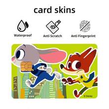 Disney 16PCS/4PCS Stiker Kartu Animal Utopia, Stiker Kulit Kartu Kredit, Film Kartu PVC Tahan Air, Karakter Kartun Judy & Nick yang Lucu, Dapat Dilepas Tanpa Meninggalkan Residu, Tidak Merusak Permukaan Kartu, Cocok untuk Kartu Debit, Kartu Transportasi, Dekorasi Kartu yang Dipersonalisasi, Koleksi Penggemar Stiker Dekoratif yang Menyenangkan - MultiWarna - View 11