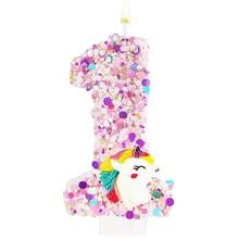 1-7 Number Birthday Candle,Happy Birthday Cake Candle, Unicorn Themed Party Supplies - Multicolor - View 17