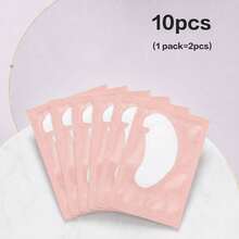 10/50/100/200/300/500 PCS (1 Pack=2pcs) Eye Pads For DIY Eyelash Extensions, Eyelash Application Eye Pads, Beauty Tools - Pink - View 10