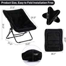 Folding Chairs - Black - View 2
