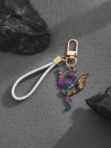 1pc Fashionable European & American Hip-Hop Creative Premium Cartoon Flying Dragon Keychain Bag Charm, Suitable For Men, Women, Couples, Car Keys, Bags Decoration And Gift - Multicolor - View 10
