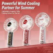 Coca-Cola Portable USB Fan, Cute Cartoon Design, Long Battery Life, Powerful Airflow, Suitable For Outdoor Use, Back To School Gift - Multicolor - View 4