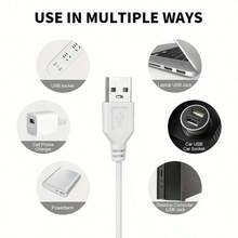 Strip Lampu LED 2835 Bertenaga USB dengan Saklar Tombol, Strip USB Fleksibel, Dapat Dipotong Sendiri, Cocok untuk Kamar Tidur, Dapur, dan Lemari Pakaian, Pencahayaan Ambient Putih Hangat/Putih, Pemasangan Mudah, Sempurna untuk Dekorasi Liburan - sakelar 501 - View 4