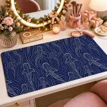 1pc Whale Shark Line Art Desk Mat, Minimalist Ocean Marine Creature Print Large Table Mat, Non Slip Desktop Protector For Home Office Decor - View 18