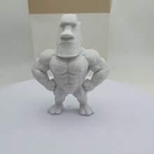 1pc Strongman Bodybuilder Muscle Statue, 3D Printed Plastic Decor, Desktop Ornament For Living Room, Study, Gym, Ideal Gift For Fitness Enthusiasts - A - View 13