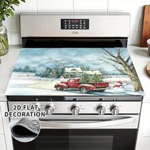 1pc Christmas Diatomaceous Earth Absorbent Mat, Truck Snow Map Pattern, Kitchen Countertop Absorbent Drying Mat, Coffee Machine Mat, Pour-Over Coffee Pot Mat, Dish Drainer Mat, Non-Slip Heat-Resistant Kitchen Mat, Dining Table Mat, Breakfast Mat, Washing Machine Mat, Home Kitchen Dining Table Coffee Shop Bar Decor Mat, Holiday Party Housewarming Gift - Multicolor - View 11