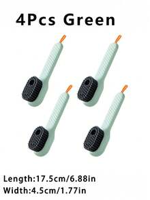 1pc Shoe Brush, Plastic Clothing Cleaning Brush, Household Cleaning Tool - Multicolor - View 17